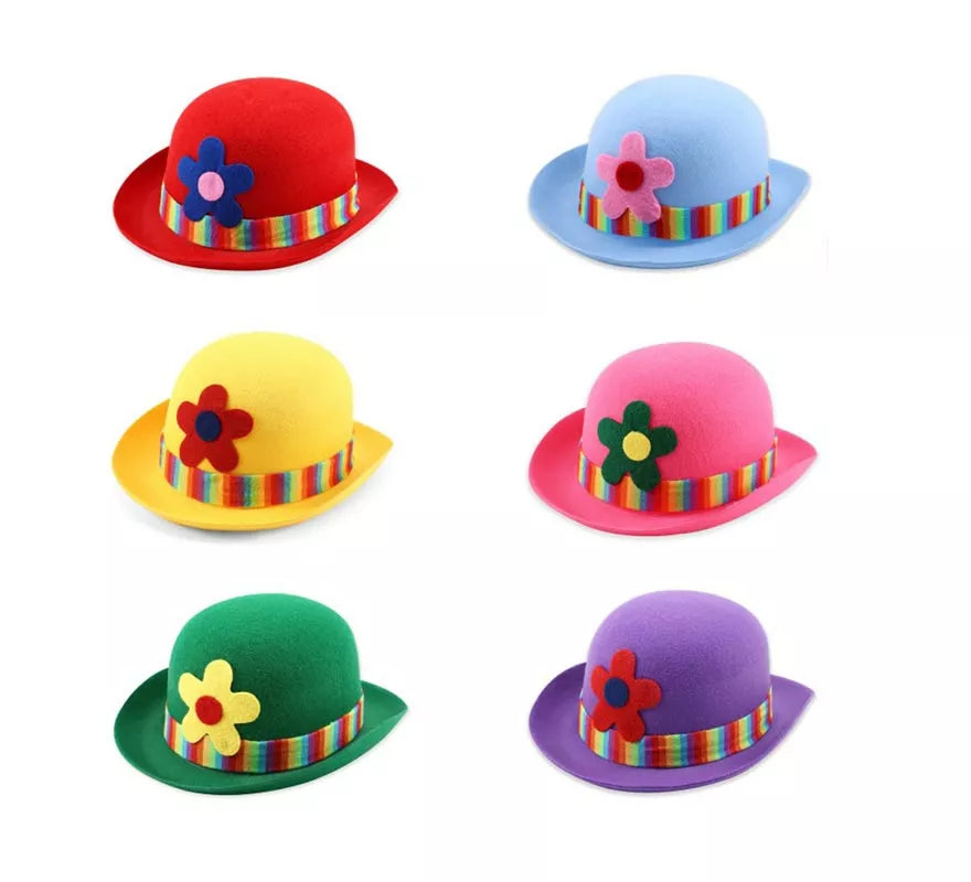 Translation missing: fr.Sombrero de Payaso con flor en colores surtidos