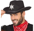 Sombrero de Sheriff Negro con Estrella