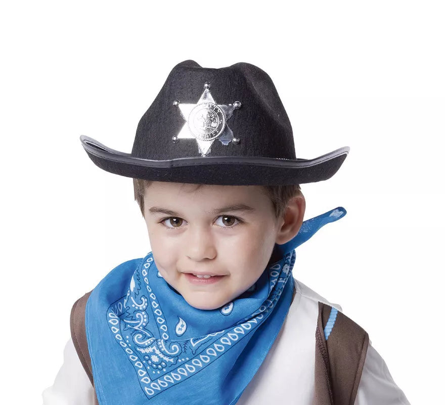 Translation missing: fr.Sombrero de Sheriff Negro Infantil