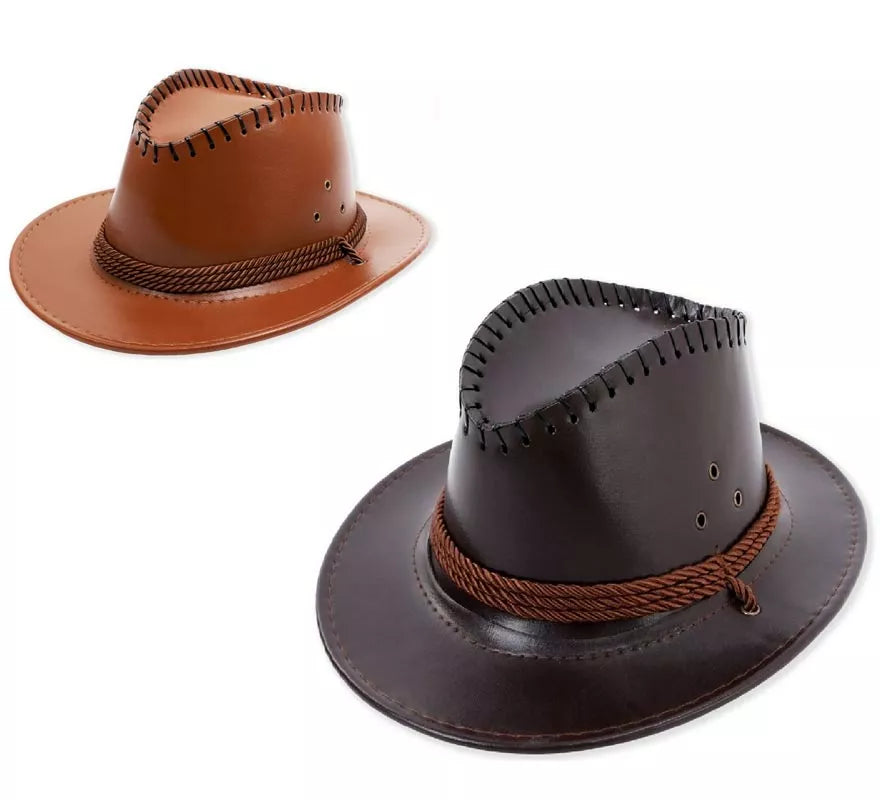 Translation missing: fr.Sombrero de Vaquero con Cuerda en varios colores de cuero infantil