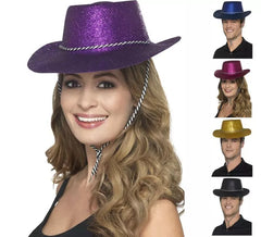 Chapeau Crowboy de paillettes couleurs variés