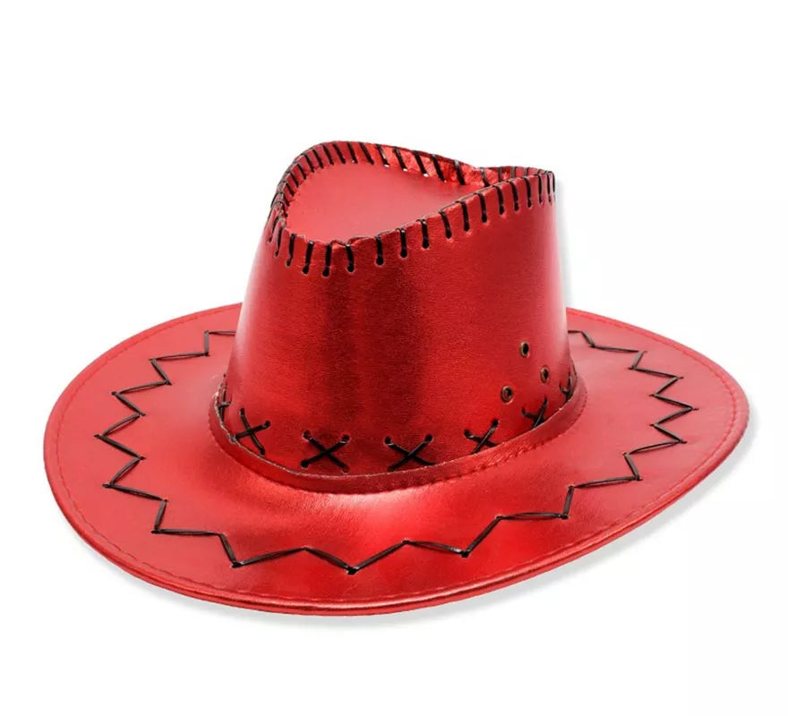 Translation missing: fr.Sombrero de Vaquero en varios colores metalizados adulto