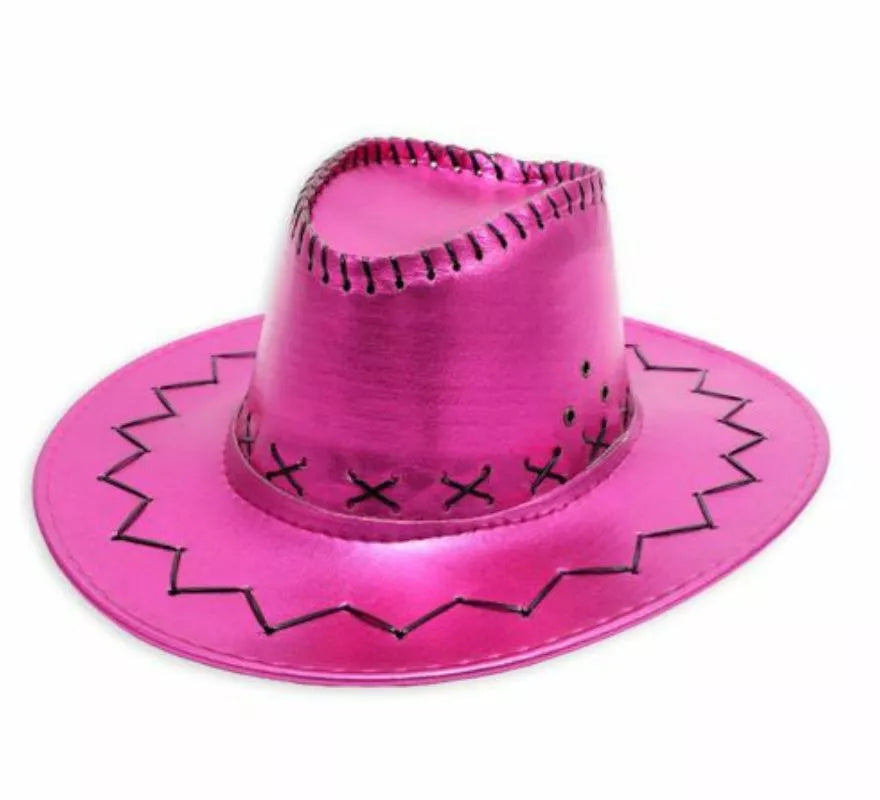 Translation missing: fr.Sombrero de Vaquero en varios colores metalizados adulto