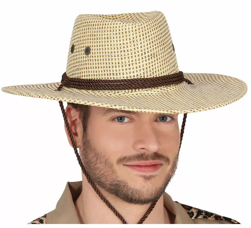 Translation missing: fr.Sombrero de Vaquero o Explorador Marrón de Tela