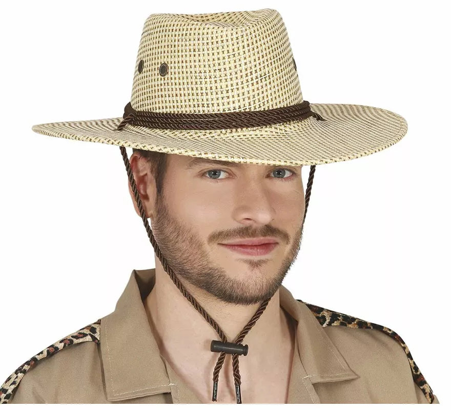 Translation missing: fr.Sombrero de Vaquero o Explorador Marrón de Tela