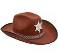 Sombrero de Vaquero para adultos marrón