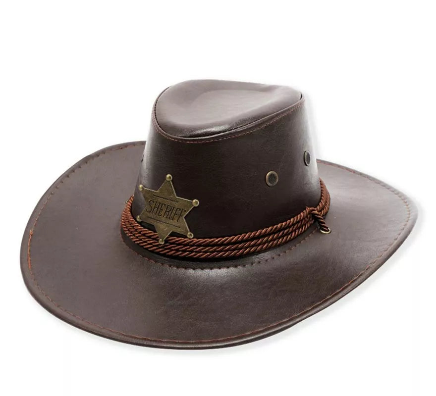 Translation missing: fr.Sombrero de Vaquero Sheriff en varios colores adulto