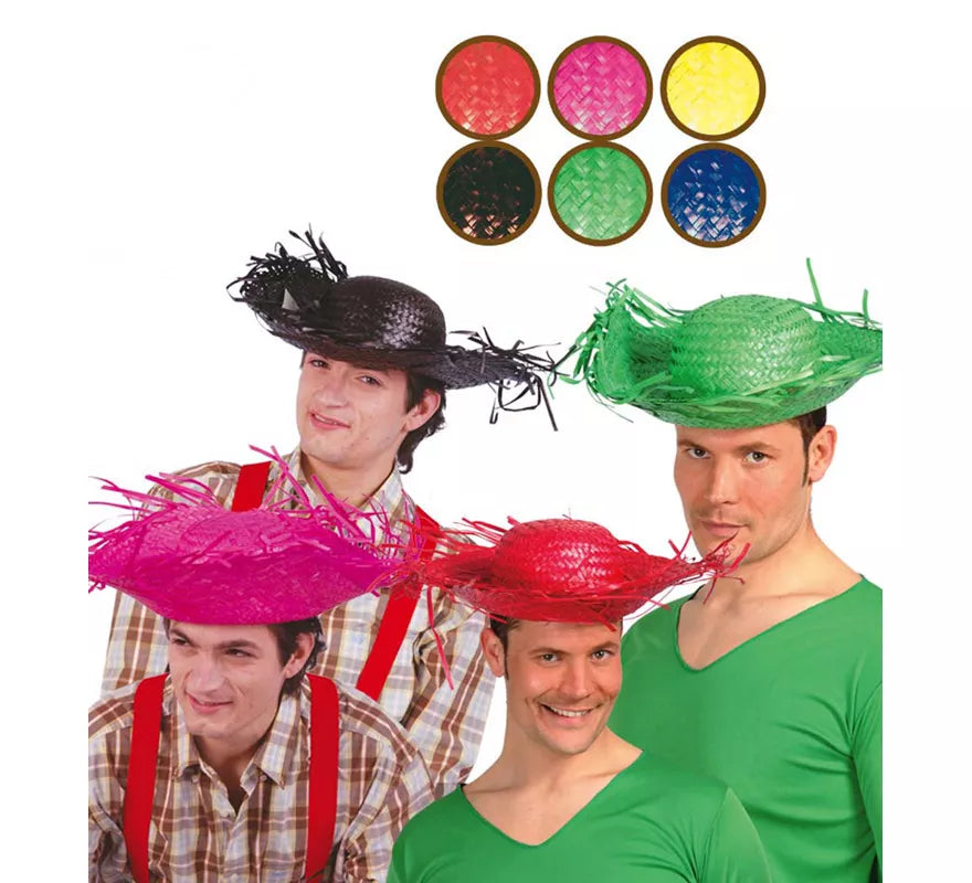 Translation missing: fr.Sombrero Espantapájaros paja de colores
