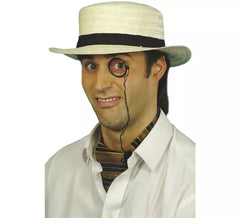 Chapeau de Gondolier ou Canotier en paille