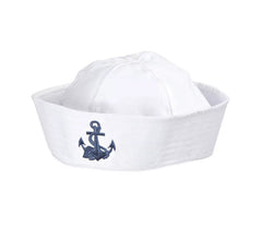 Chapeau de marin avec ancre bleu foncé