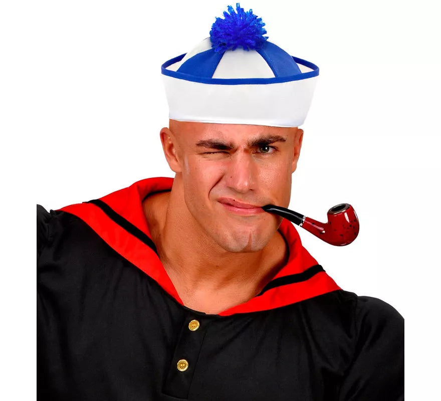 Translation missing: fr.Sombrero Marinero con Franjas y Borla Azul