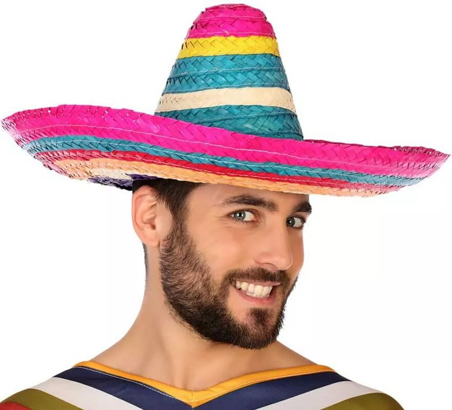 Translation missing: fr.Sombrero Mexicano Multicolor de 50 cm de diámetro