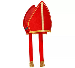 Chapeau ou mitre en velours d'archevêque ou de cardinal