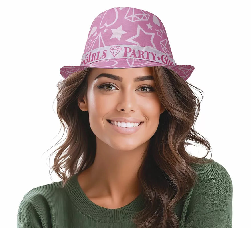 Translation missing: fr.Sombrero Party Girls estrellas rosa adulto
