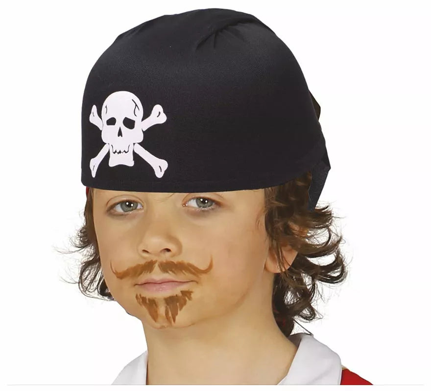 Translation missing: fr.Sombrero Pirata Negro de Tela Infantil