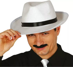Chapeau de Roi du Pop Blanc