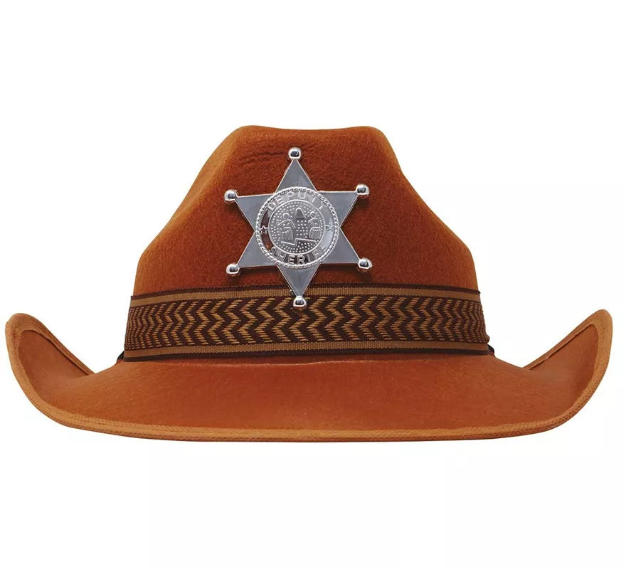 Translation missing: fr.Sombrero Sheriff de fieltro marrón