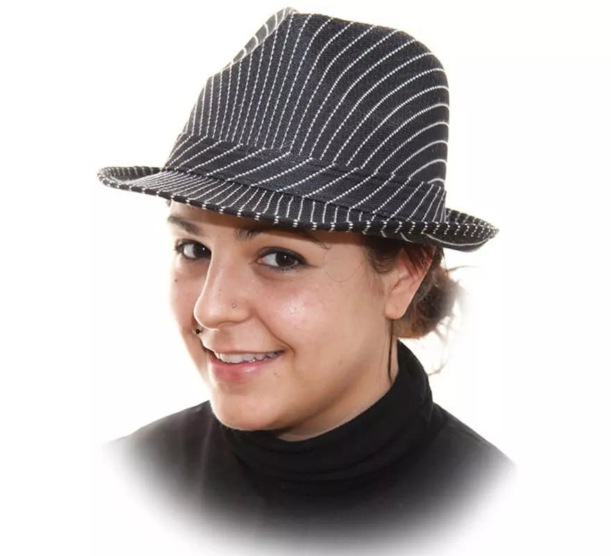 Translation missing: fr.Sombrero Trilby de Gánster a Rayas