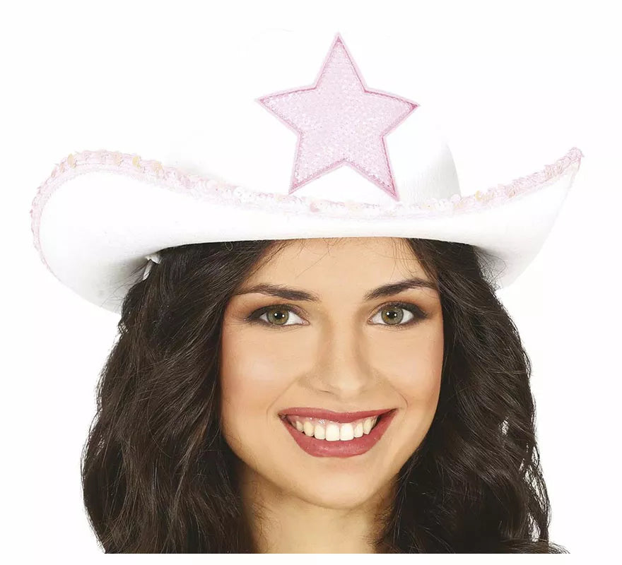 Translation missing: fr.Sombrero Vaquero Blanco con Estrella