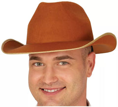 Chapeau de cowboy en feutre marron