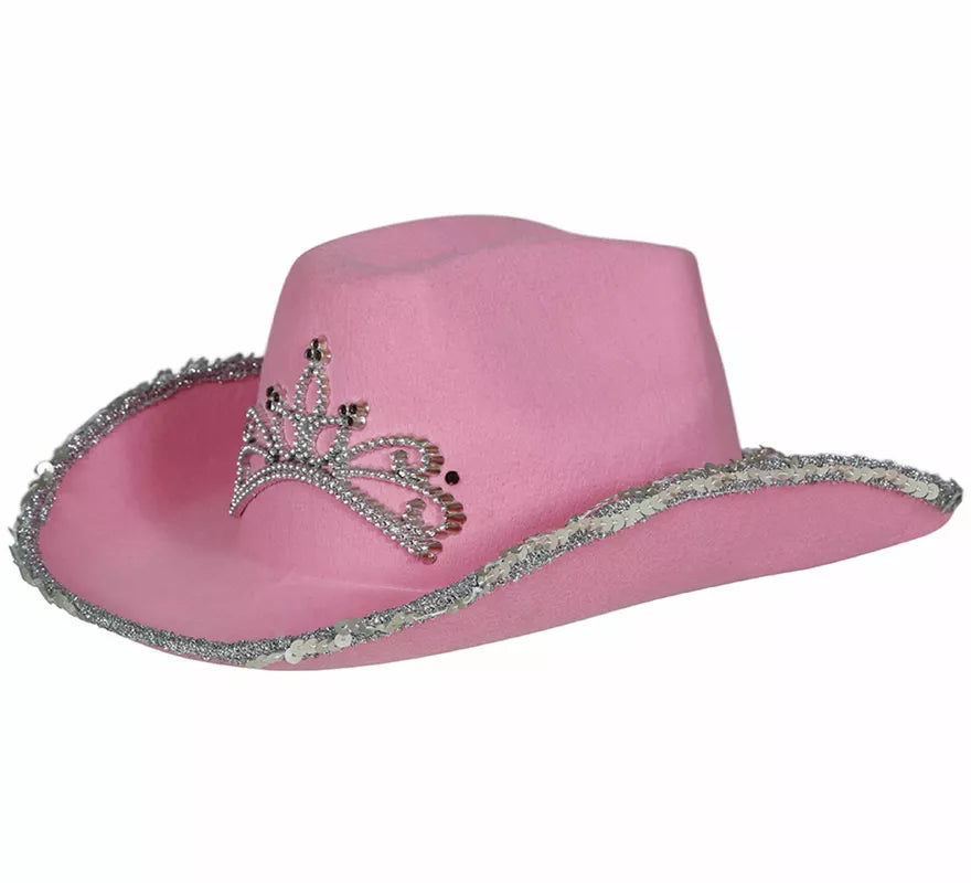 Translation missing: fr.Sombrero Vaquero rosa de fieltro infantil