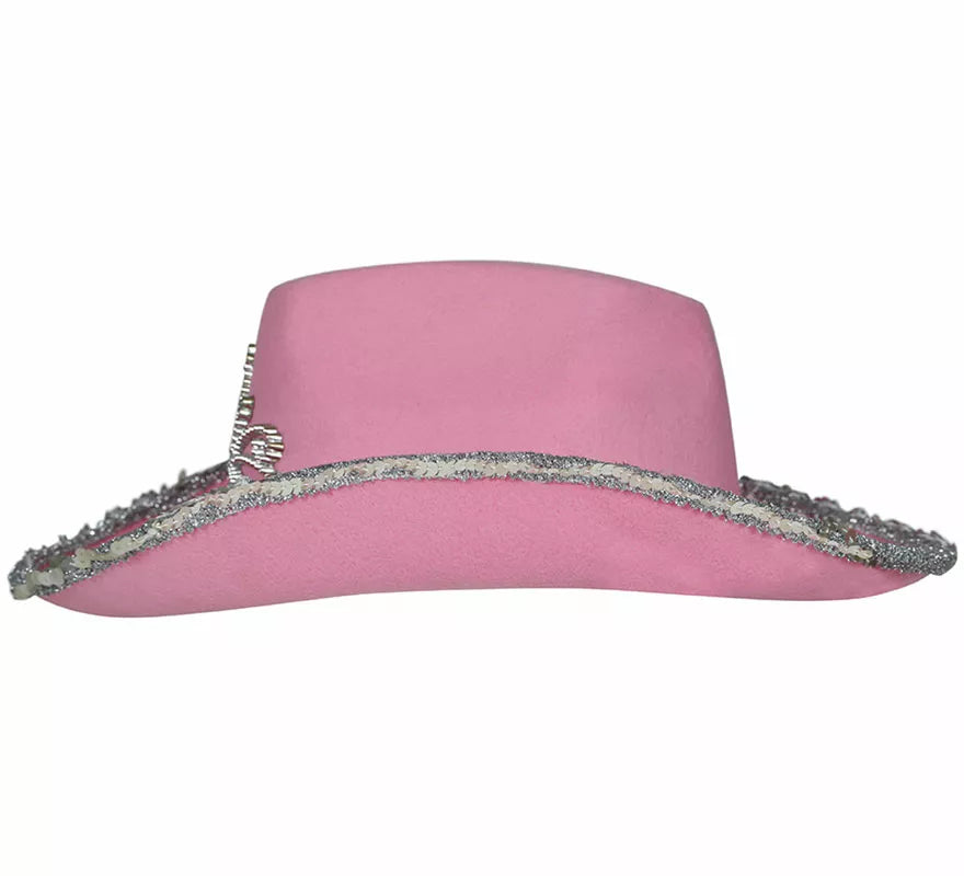 Translation missing: fr.Sombrero Vaquero rosa de fieltro infantil