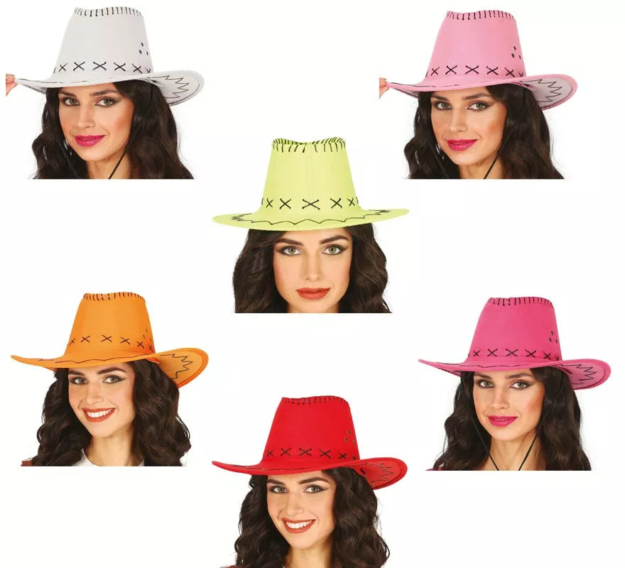 Translation missing: fr.Sombrero Vaquero Similpiel en varios colores adulto