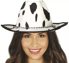 Chapeau Cowboy en Vache Velours