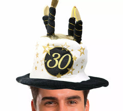 Chapeau Voiles Noir et Blanc Années 30