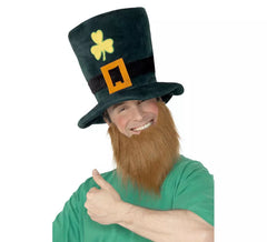 Chapeau et barbe de lutin Saint Patrick