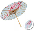 Sombrilla Floral azul y rosa