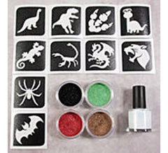 Sparkling Powder ou Dino Brilliant Powders 4x5 ml + Fix Gel