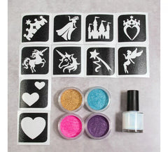 Poudre Pétillante ou Poudres Brillantes Princesse 4x5 ml + Gel Fix