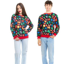 Sweat-shirt pour adultes avec figurines de Noël