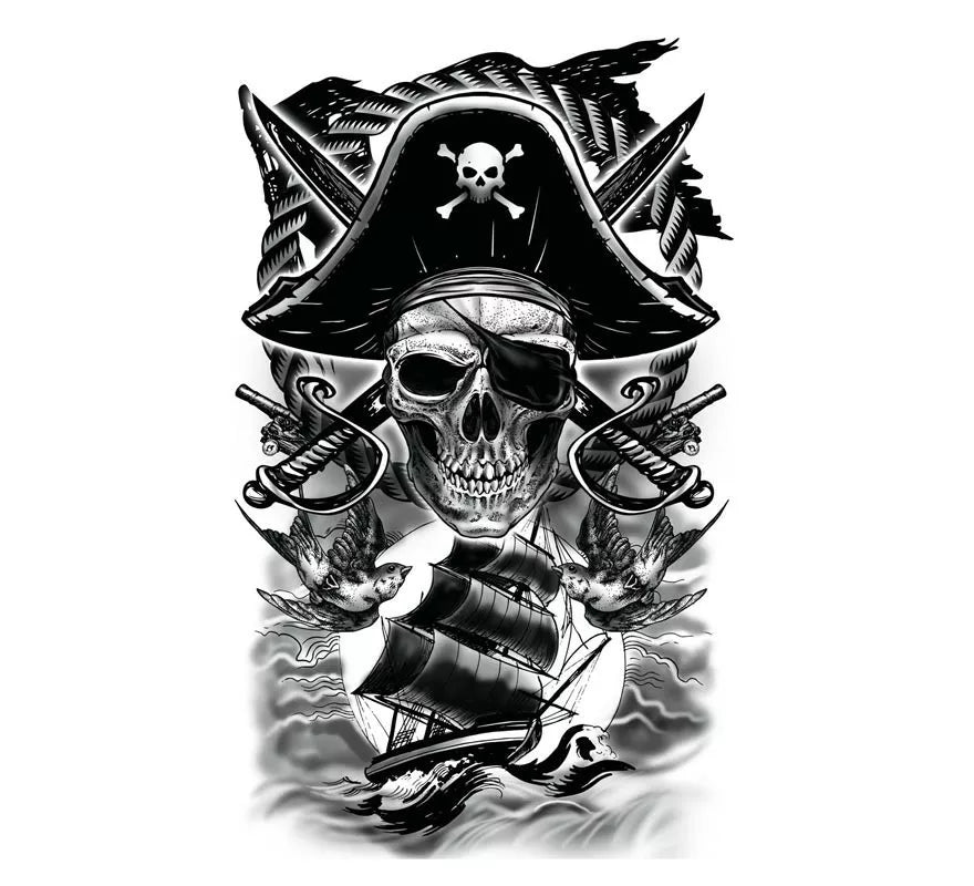 Translation missing: fr.Tatuaje de Calavera Pirata