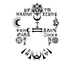 Tatouage facial satanique