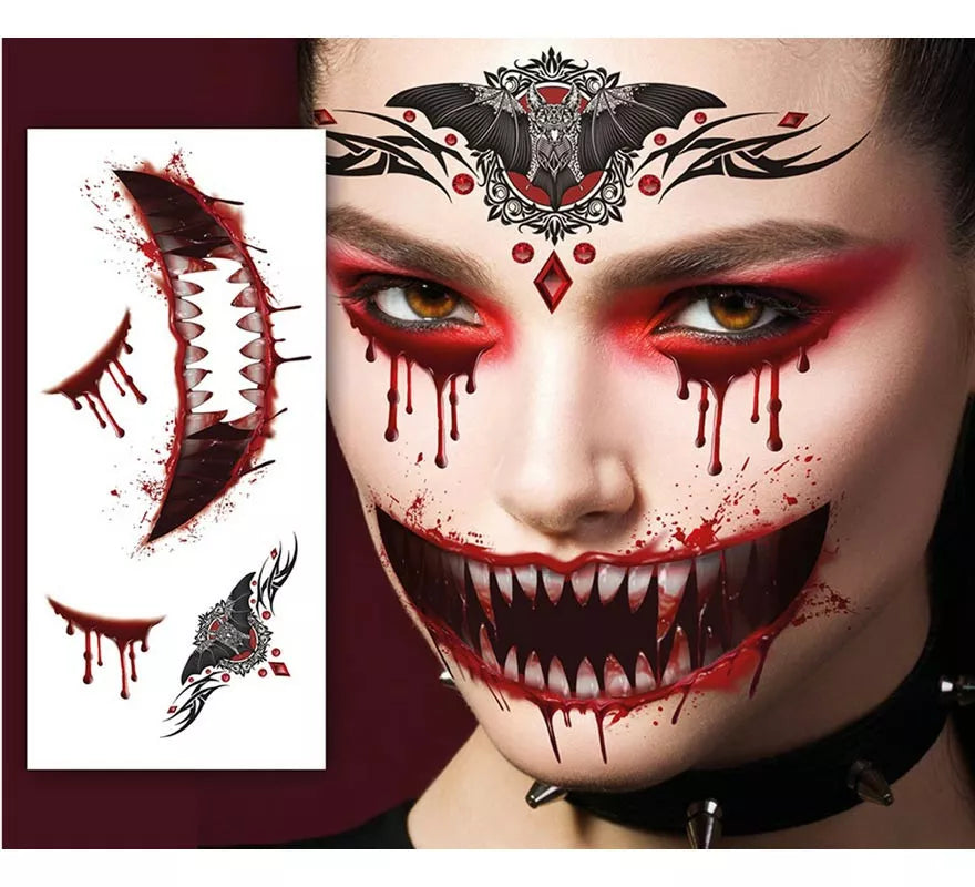 Tatuaje Facial Vampiro
