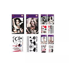 Tatouage d'Halloween à la mode dans des modèles assortis