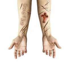 Tatouages adhésifs de blessures possédées