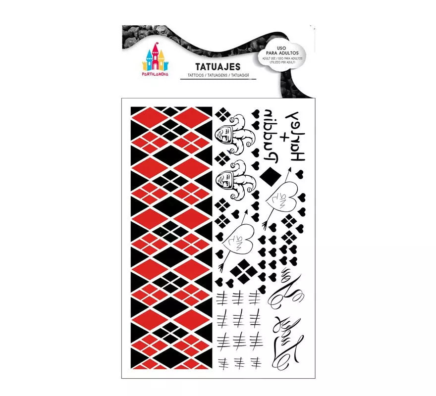 Translation missing: fr.Tatuajes de Arlequín rojo y negro