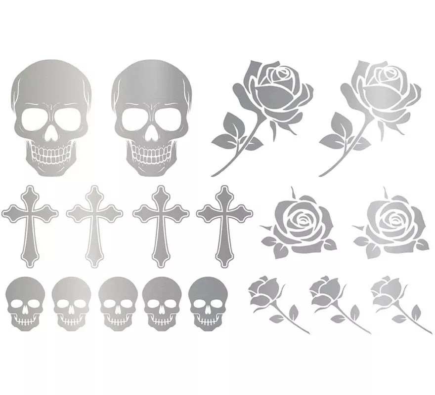 Translation missing: fr.Tatuajes Góticos en plateado