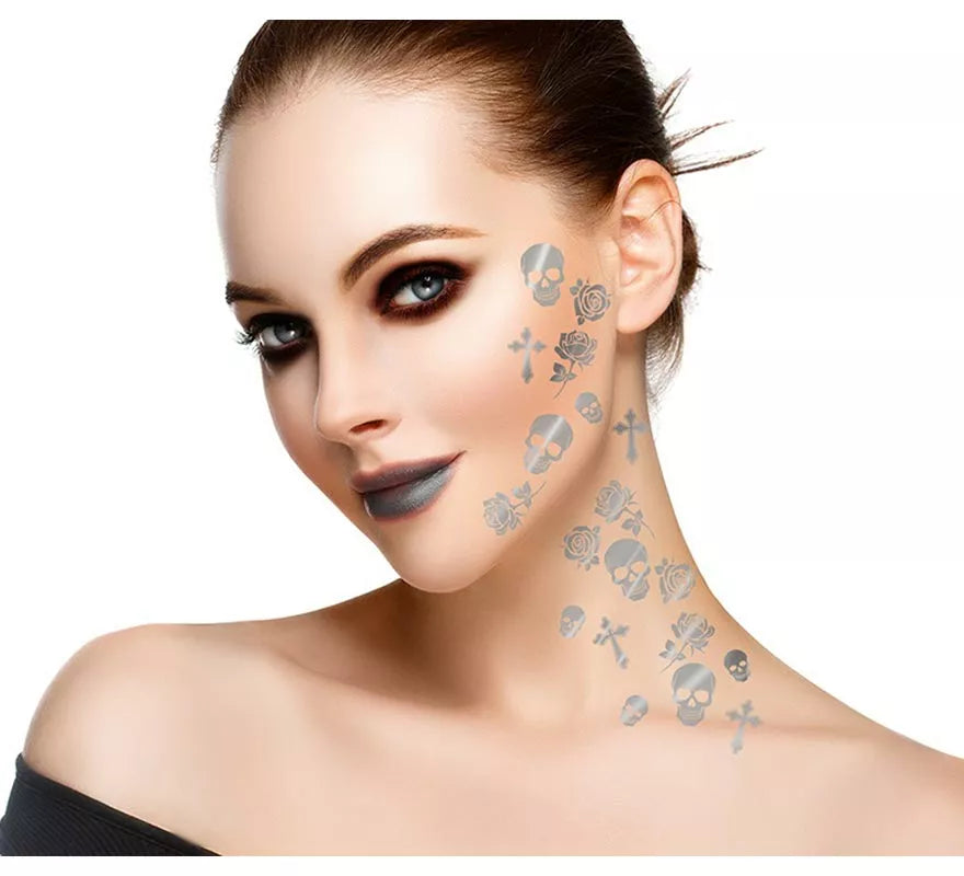 Tatuajes Góticos en plateado