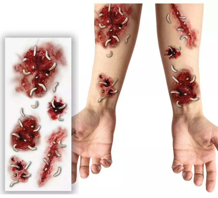 Translation missing: fr.Tatuajes Heridas con Gusanos