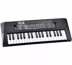Clavier électronique 37 touches, noir, avec microphone