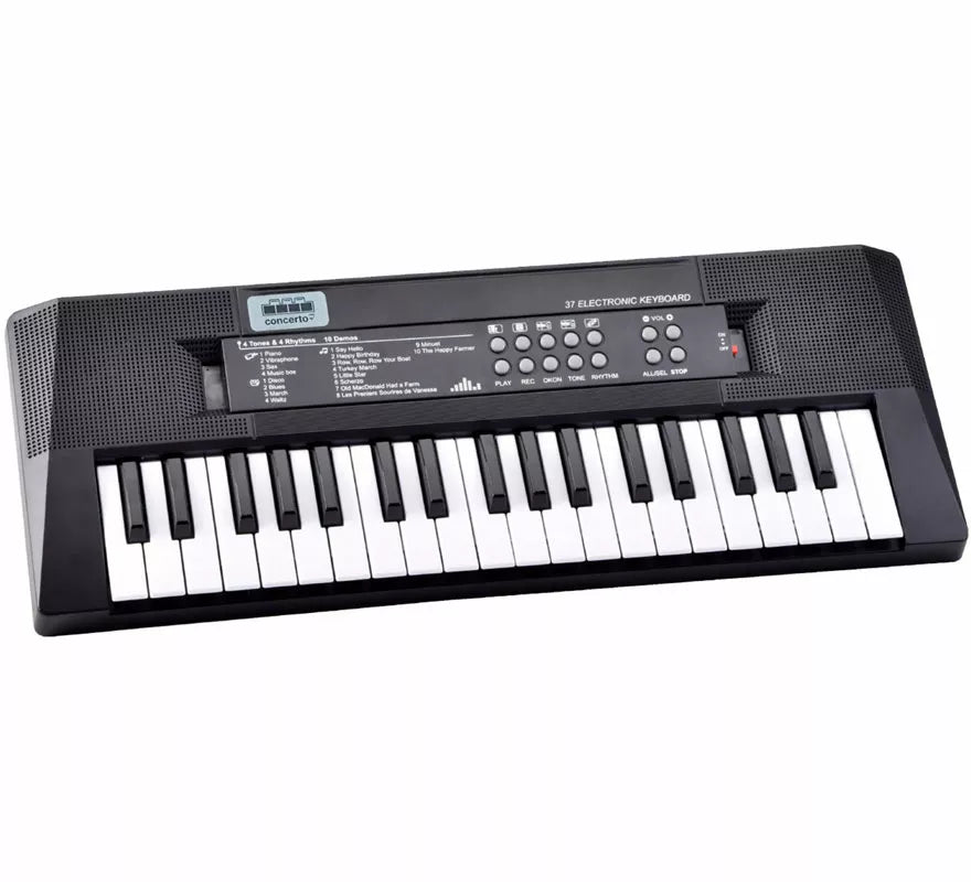 Translation missing: fr.Teclado Electrónico 37 Teclas negro con Micrófono
