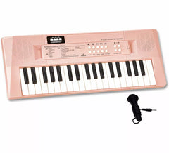 Clavier électronique rose à 37 touches avec microphone USB