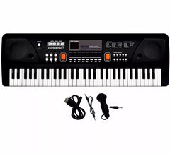 Clavier électronique 61 touches avec microphone USB, noir