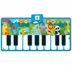 Tapis de jeu interactif clavier musical bleu Fisher-Price