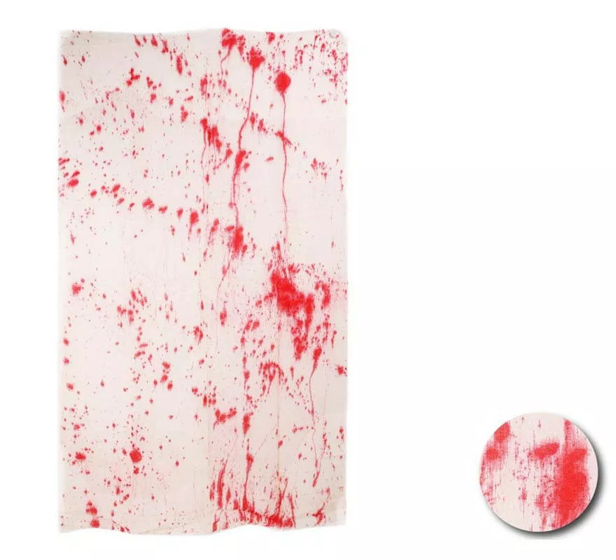 Translation missing: fr.Tela blanca con Sangre falsa decorativa de 1x1,65 m