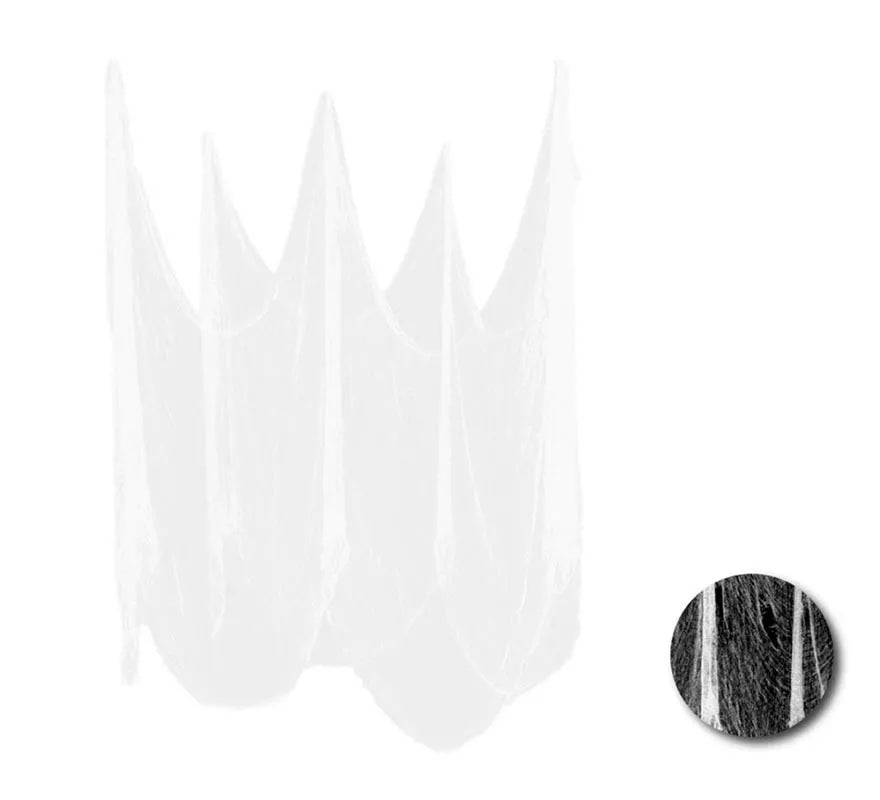 Translation missing: fr.Tela Halloween blanca decorativa de 2,15x5 m